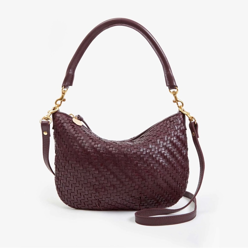 Clare V Petit Moyen in Plum